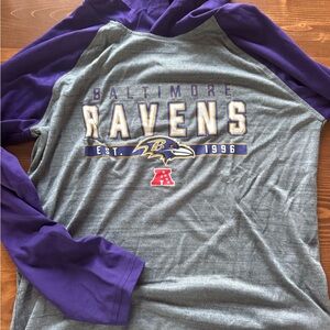 NFL Team Apparel Purple and Gray Shirt